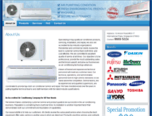 Tablet Screenshot of airconservicingservice.com